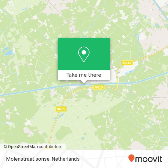 Molenstraat sonse, 5737 RG Lieshout map
