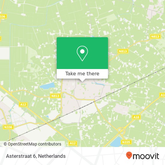 Asterstraat 6, 6942 XJ Didam map