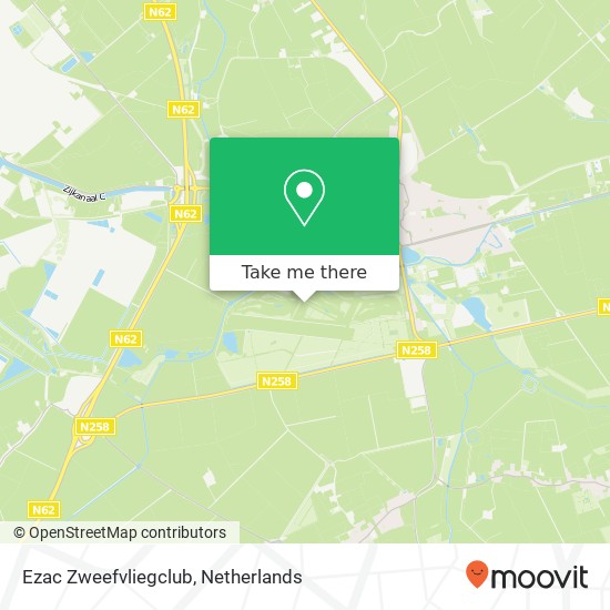 Ezac Zweefvliegclub, Justaasweg 5 map