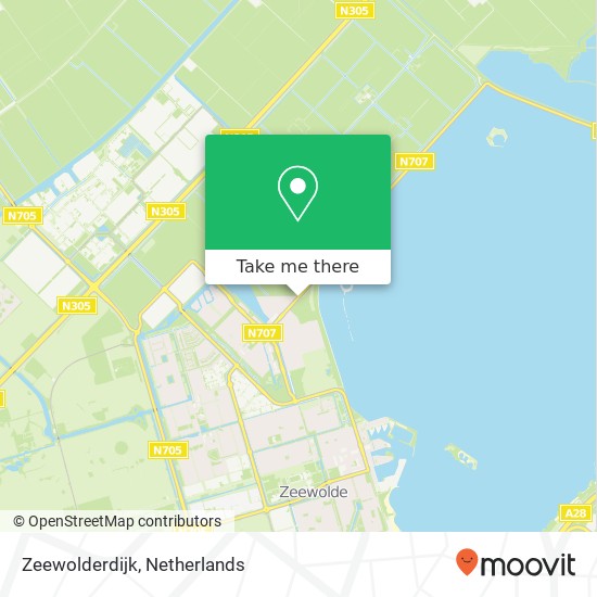 Zeewolderdijk, 3894 Zeewolde map