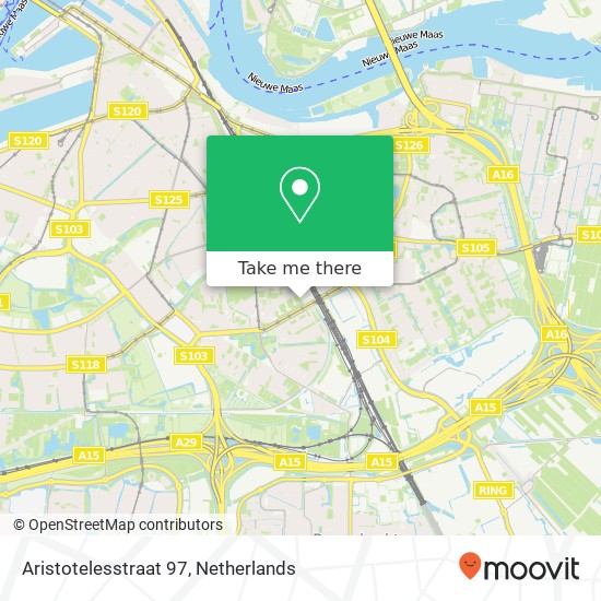 Aristotelesstraat 97, 3076 BC Rotterdam Karte