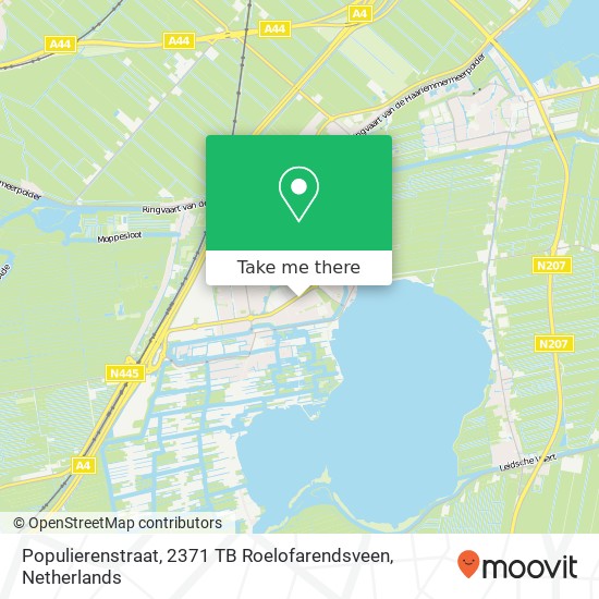 Populierenstraat, 2371 TB Roelofarendsveen map