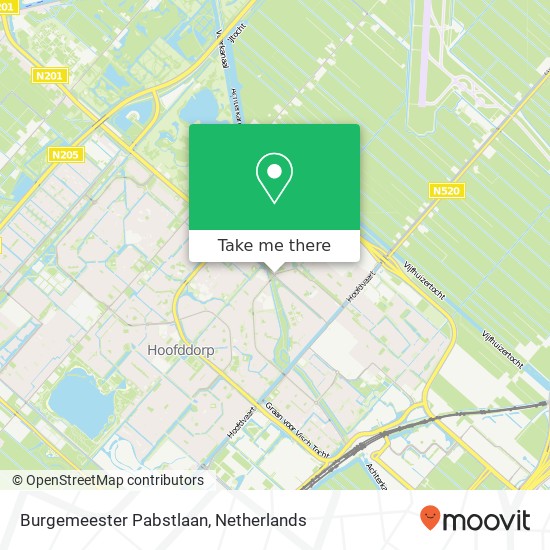 Burgemeester Pabstlaan, 2131 Hoofddorp map