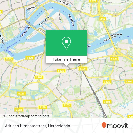 Adriaen Nimantsstraat, 3074 PR Rotterdam Karte