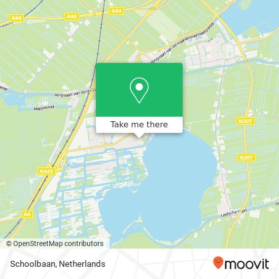 Schoolbaan, 2371 Roelofarendsveen map