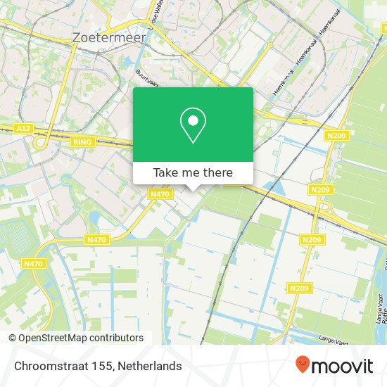 Chroomstraat 155, 2718 RJ Zoetermeer map