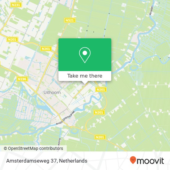 Amsterdamseweg 37, 1422 AC Uithoorn Karte