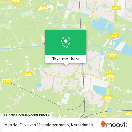 Van der Duyn van Maasdamstraat 6, 6661 ZS Elst map
