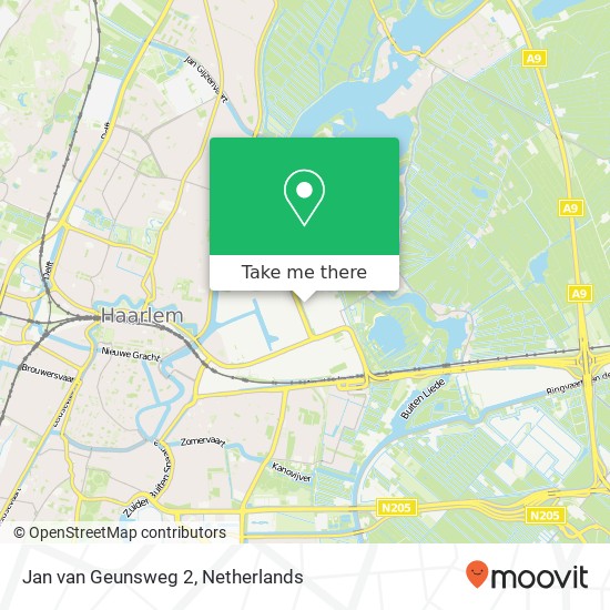 Jan van Geunsweg 2, 2031 BD Haarlem map