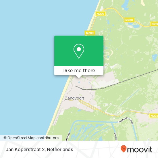 Jan Koperstraat 2, 2041 EH Zandvoort map