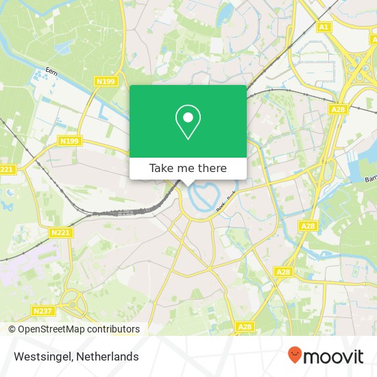 Westsingel, 3811 BD Amersfoort map