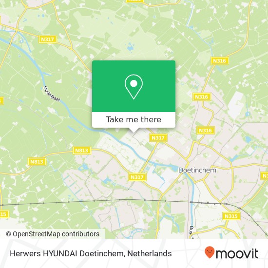 Herwers HYUNDAI Doetinchem, Plakhorstweg 14 map