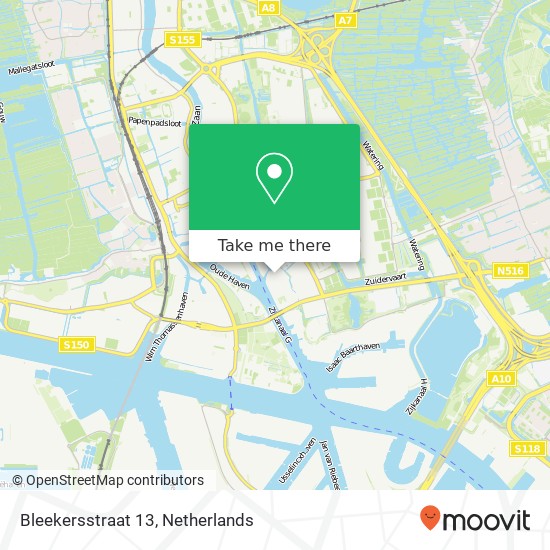 Bleekersstraat 13, 1505 GA Zaandam map