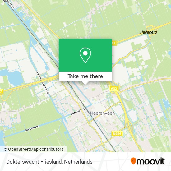 Dokterswacht Friesland map