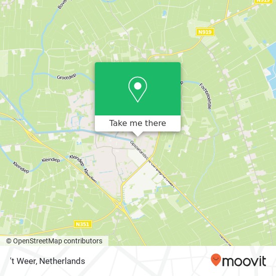 't Weer, 8431 JH Oosterwolde map