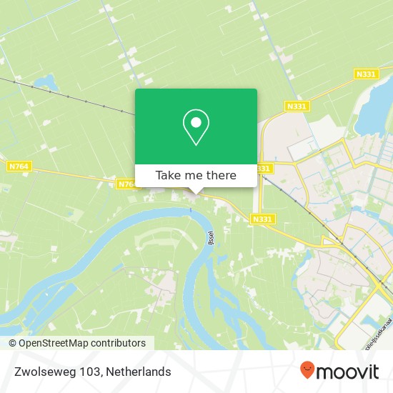 Zwolseweg 103, 8275 AC 's-Heerenbroek map