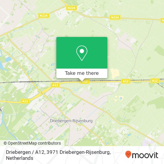 Driebergen / A12, 3971 Driebergen-Rijsenburg map