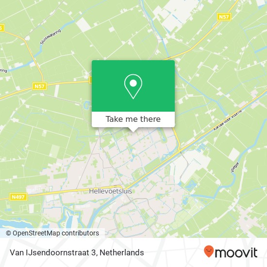 Van IJsendoornstraat 3, 3223 HW Hellevoetsluis Karte