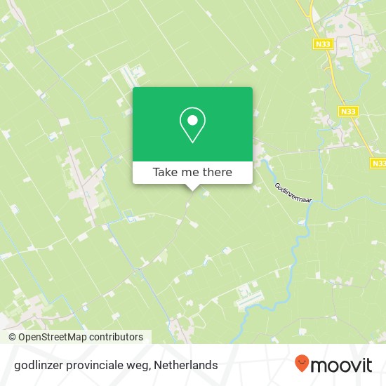 godlinzer provinciale weg, 9912 TE Leermens map