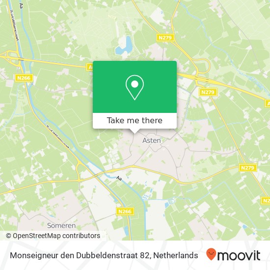 Monseigneur den Dubbeldenstraat 82, 5721 AE Asten map