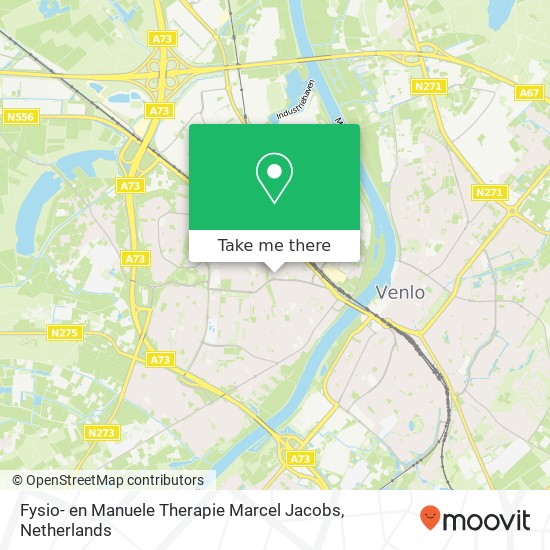 Fysio- en Manuele Therapie Marcel Jacobs, Nieuwborgstraat 89 map