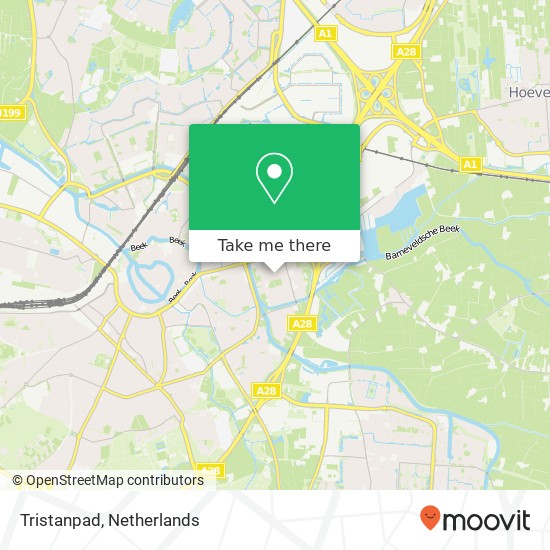 Tristanpad, 3816 SK Amersfoort Karte