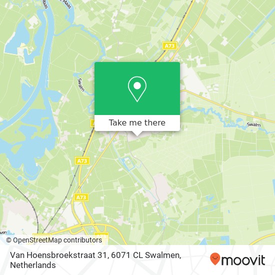 Van Hoensbroekstraat 31, 6071 CL Swalmen Karte