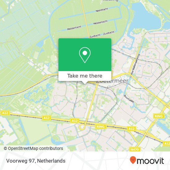 Voorweg 97, 2715 NG Zoetermeer Karte
