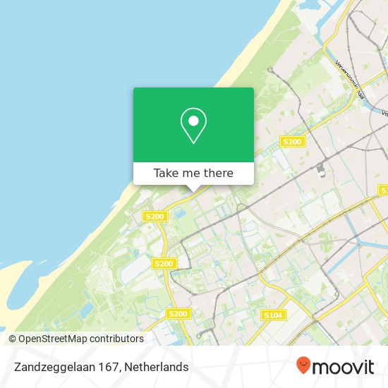 Zandzeggelaan 167, 2554 HM Den Haag Karte