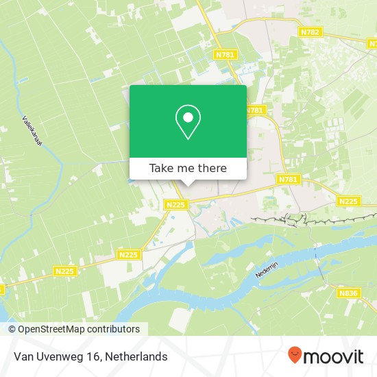 Van Uvenweg 16, 6707 BA Wageningen Karte