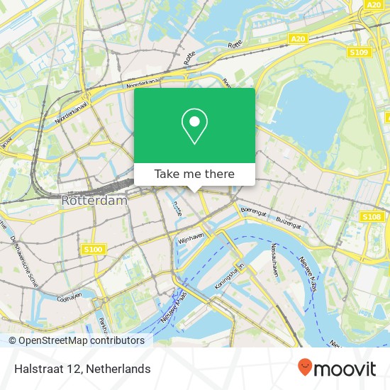 Halstraat 12, 3011 LA Rotterdam Karte