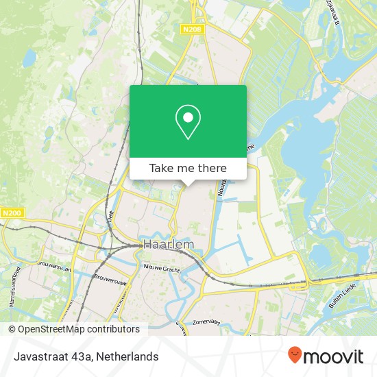 Javastraat 43a, 2022 XP Haarlem map