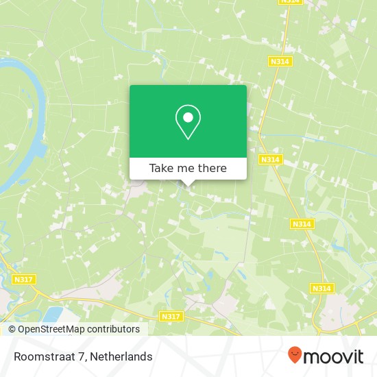 Roomstraat 7, 6996 DX Drempt map