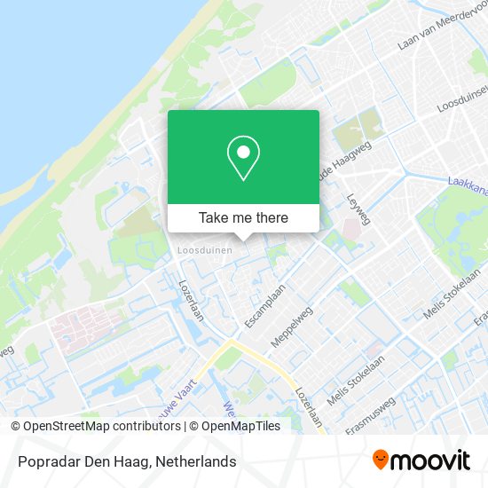 Popradar Den Haag map