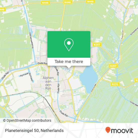Planetensingel 50, 2402 Alphen aan den Rijn map