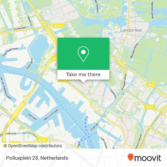 Polluxplein 28, 1033 GD,1033 GD Amsterdam map