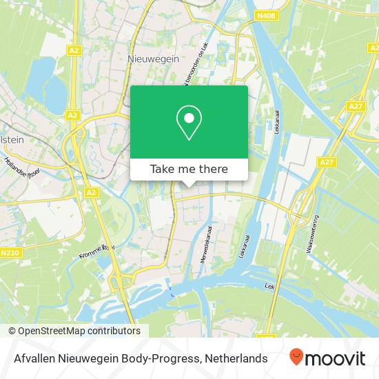 Afvallen Nieuwegein Body-Progress, Orvelterdek 3 Karte