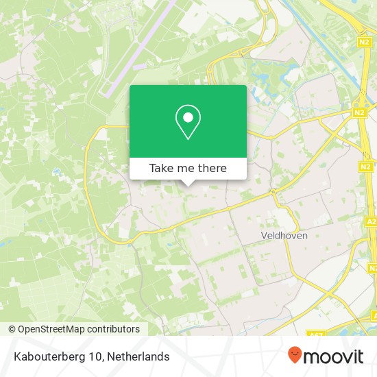 Kabouterberg 10, 5508 HE Veldhoven Karte