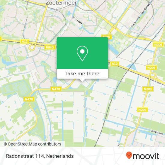 Radonstraat 114, 2718 TA Zoetermeer Karte