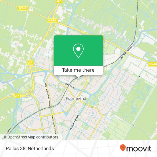 Pallas 38, 1443 BP Purmerend map