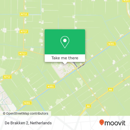 De Brakken 2, 8309 AV Tollebeek map