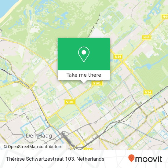Thérèse Schwartzestraat 103, 2597 Den Haag Karte