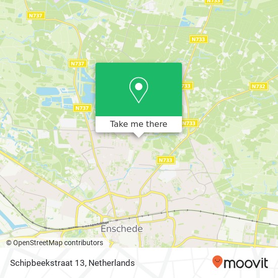 Schipbeekstraat 13, 7523 PP Enschede map