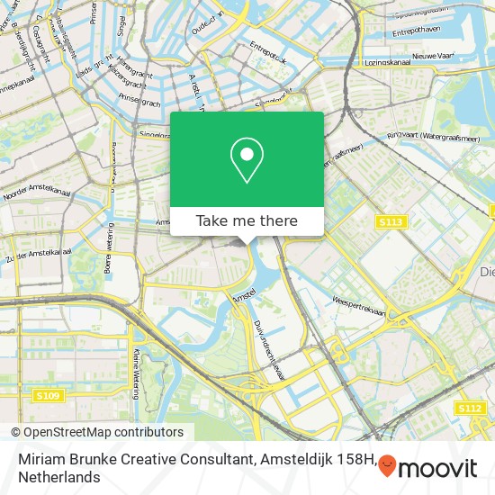 Miriam Brunke Creative Consultant, Amsteldijk 158H map