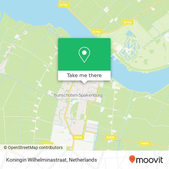 Koningin Wilhelminastraat, 3751 CH Bunschoten Spakenburg map