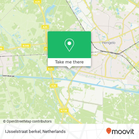 IJsselstraat berkel, 7555 KP Hengelo map