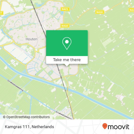 Kamgras 111, 3994 NC Houten map