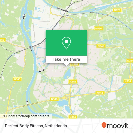 Perfect Body Fitness, Van Hallstraat 30 Karte