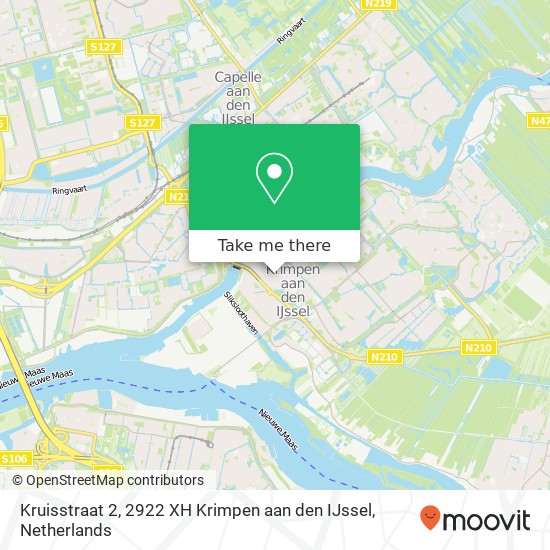 Kruisstraat 2, 2922 XH Krimpen aan den IJssel map