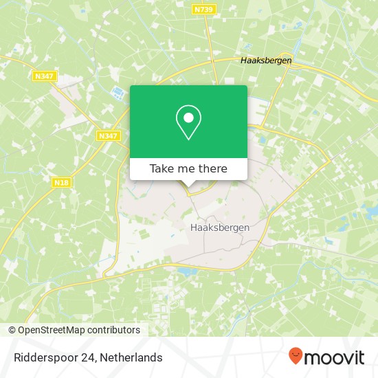 Ridderspoor 24, 7483 AW Haaksbergen map